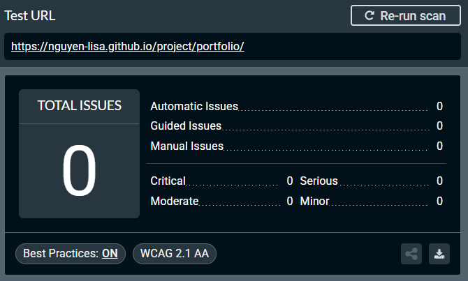 axe DevTools audit summary for the Case Study page showing 0 critical violations; results panel visible